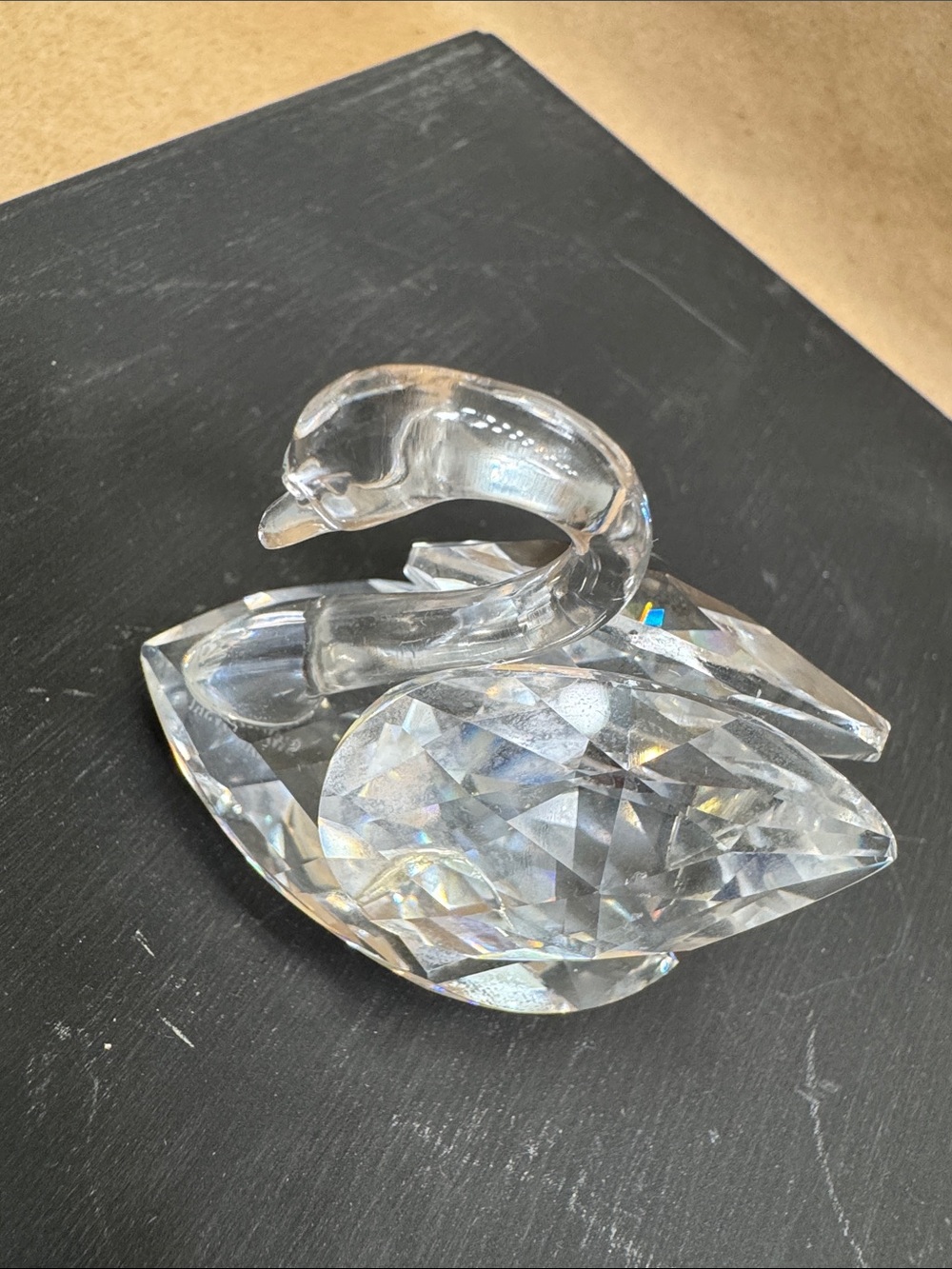 Swarovski Crystal Swan Figurines Clear Glass Set of Three - Picture 12 of 16